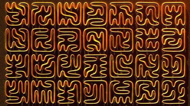 asemic glyphs